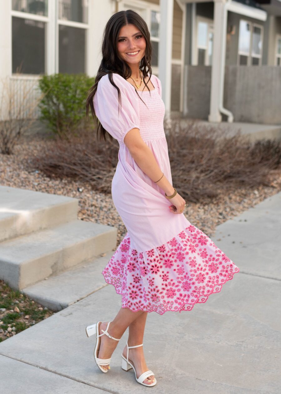 AmaiahPinkStripeEyeletDress_DSC8127.jpg Amaiah Pink Stripe Eyelet Dress