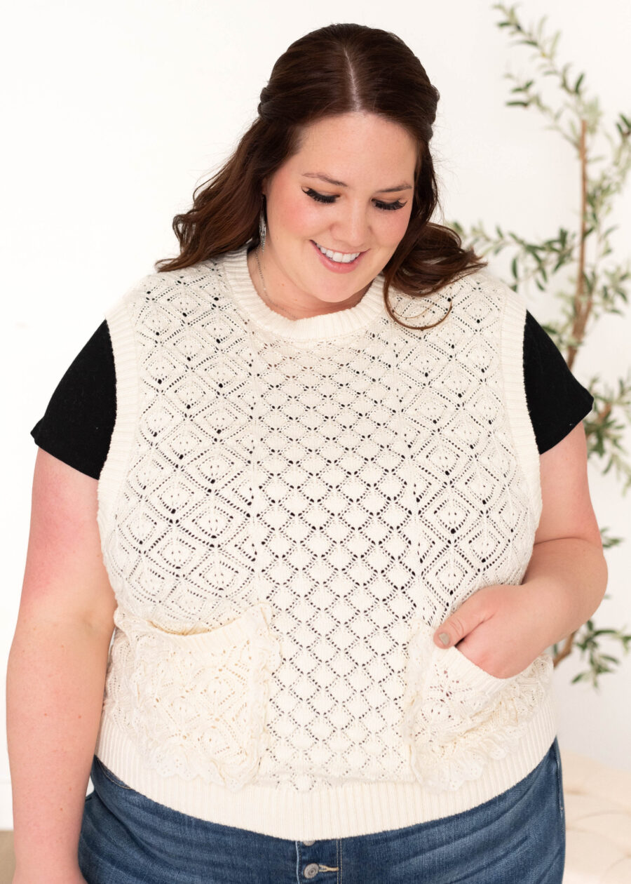 AmiahCreamKnitSweaterVest_DSC3692.jpg Amiah Cream Knit Sweater Vest