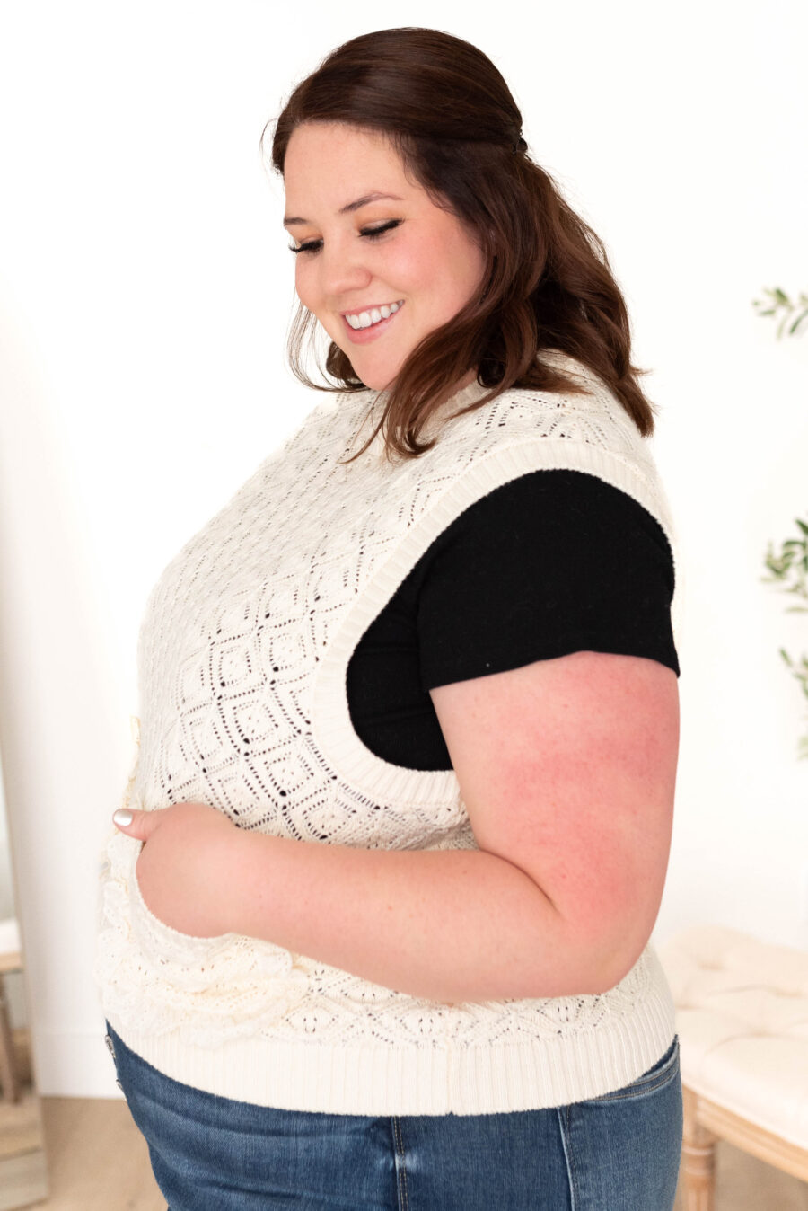 AmiahCreamKnitSweaterVest_DSC3697.jpg Amiah Cream Knit Sweater Vest