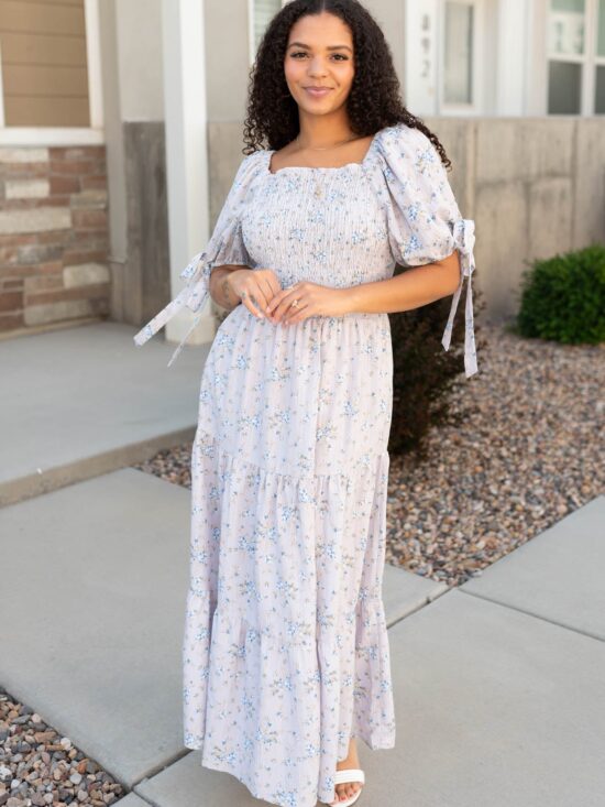 Azalea Lavender Floral Dress