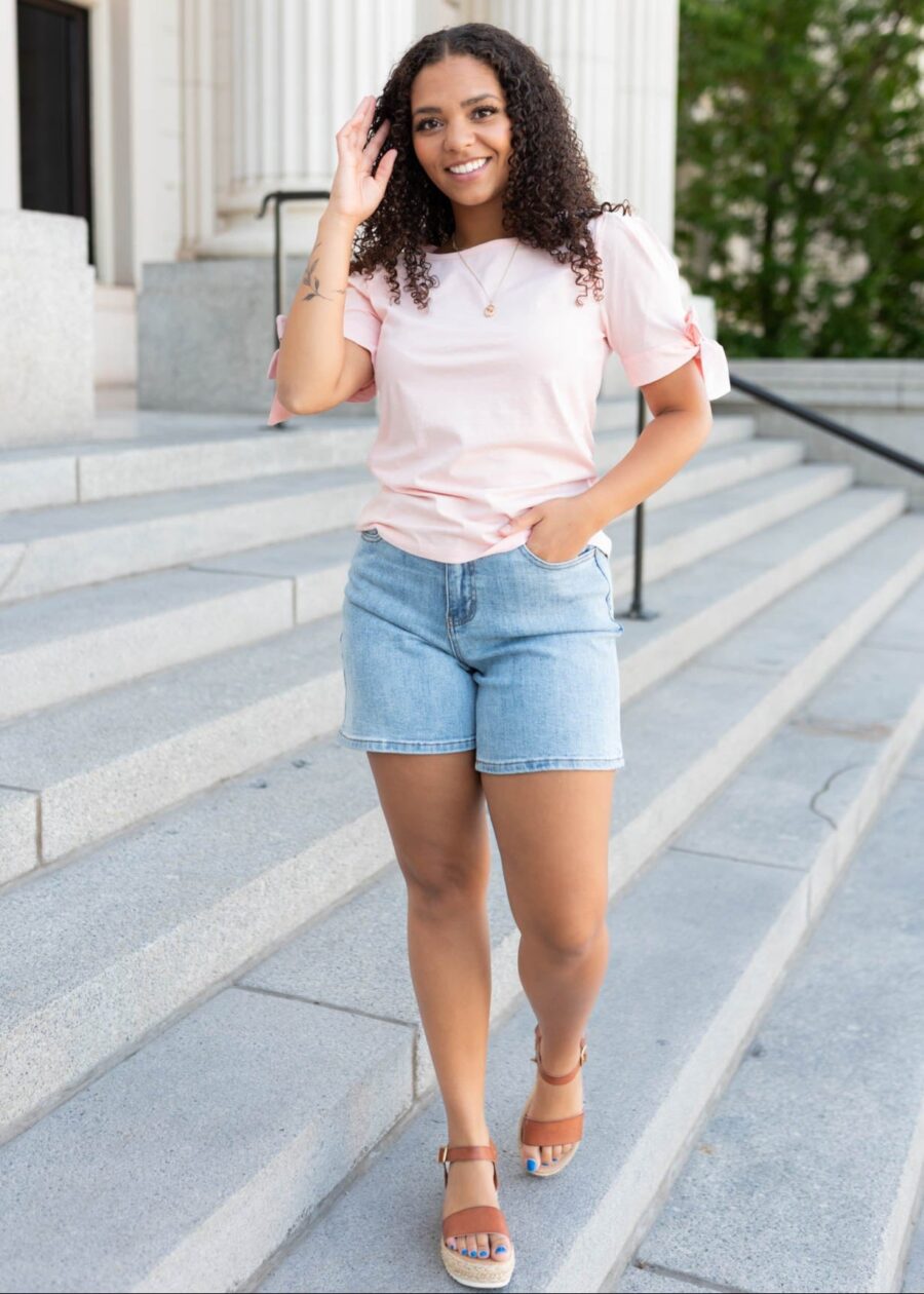 Brielle Pink Bow Top