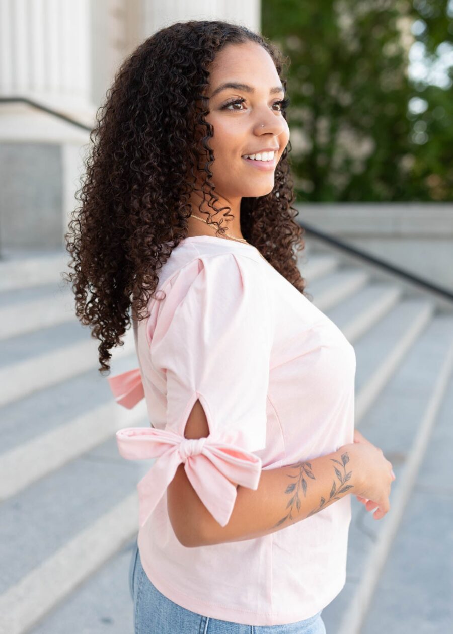 Brielle Pink Bow Top