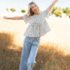 BrynnBlackStripedPeplumTop_DSC0577.jpg Brynn Black Striped Peplum Top