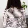 Milah Brown Stripe Pullover