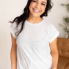 NicoleWhiteCapSleeveTop.png Nicole White Cap Sleeve Top