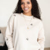 Peyton Cream Bow Pullover