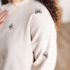 Peyton Cream Bow Pullover