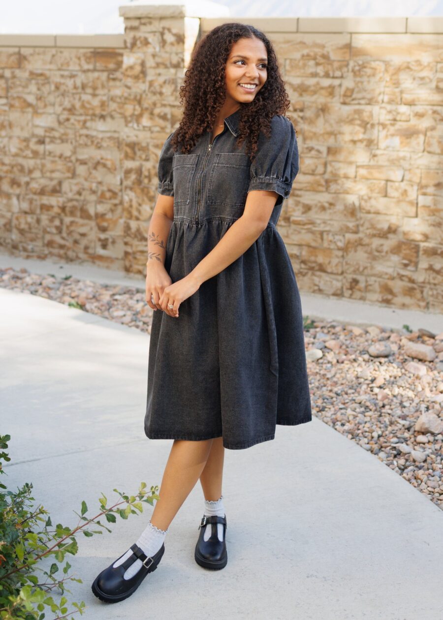 ReeseBlackDenimDressSepsixteen-67.jpg Reese Black Denim Dress