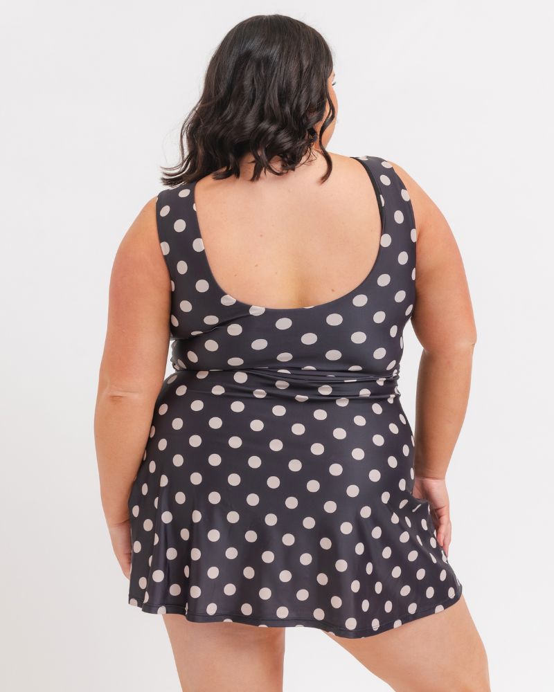 RetroDotSwimdress2X2.jpg Retro Dot Boat-Neck Swim Dress