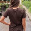 The Classic Brown V-Neck Top