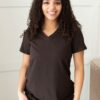 The Classic Brown V-Neck Top
