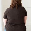 The Classic Brown V-Neck Top